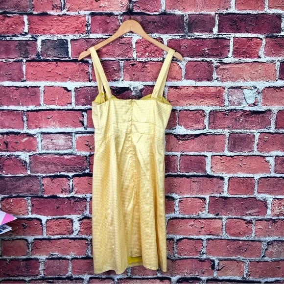 Nanette Lepore silk gingham bow front dress - Picture 5 of 7